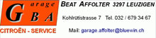 Garage Beat Affolter logo