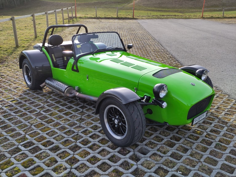 LOTUS CATERHAM SUPER 7 SEVEN 1957-1973 cabriolet ouvert vert anglais 1/18 ANSON