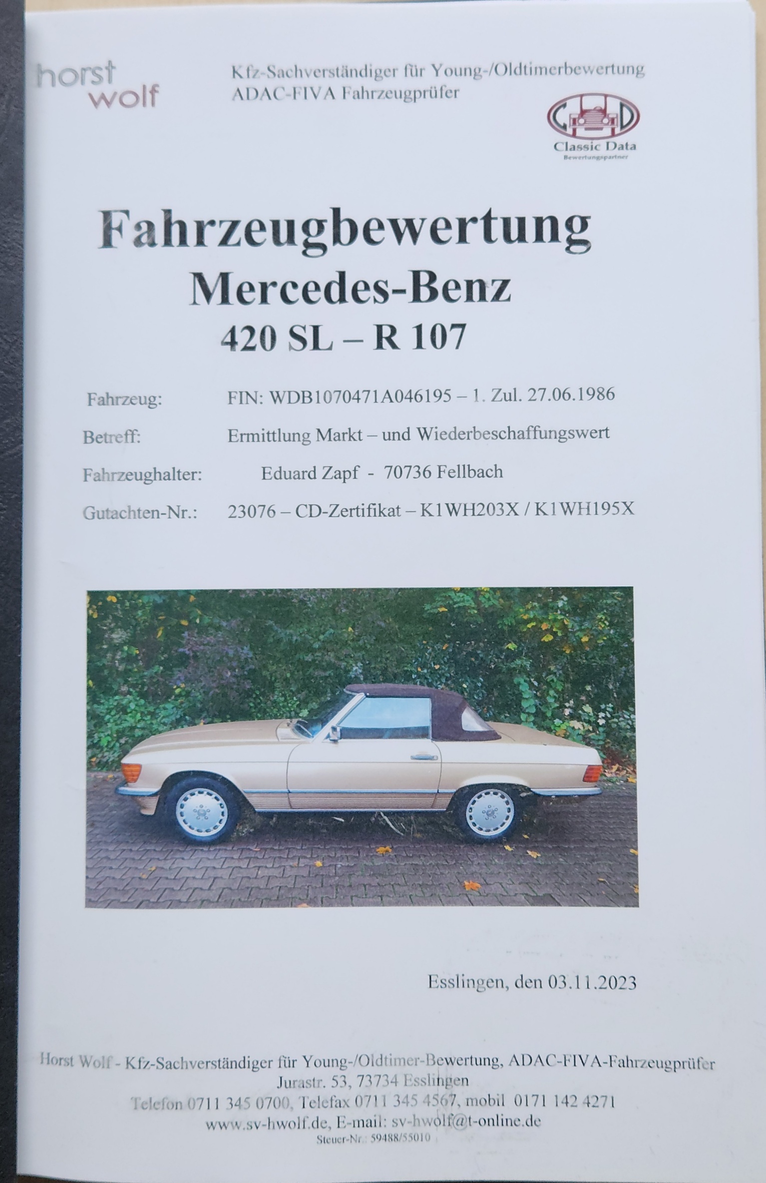 MERCEDES-BENZ 420 SL Automatic Adria Cabrio mit Hardtop - 12