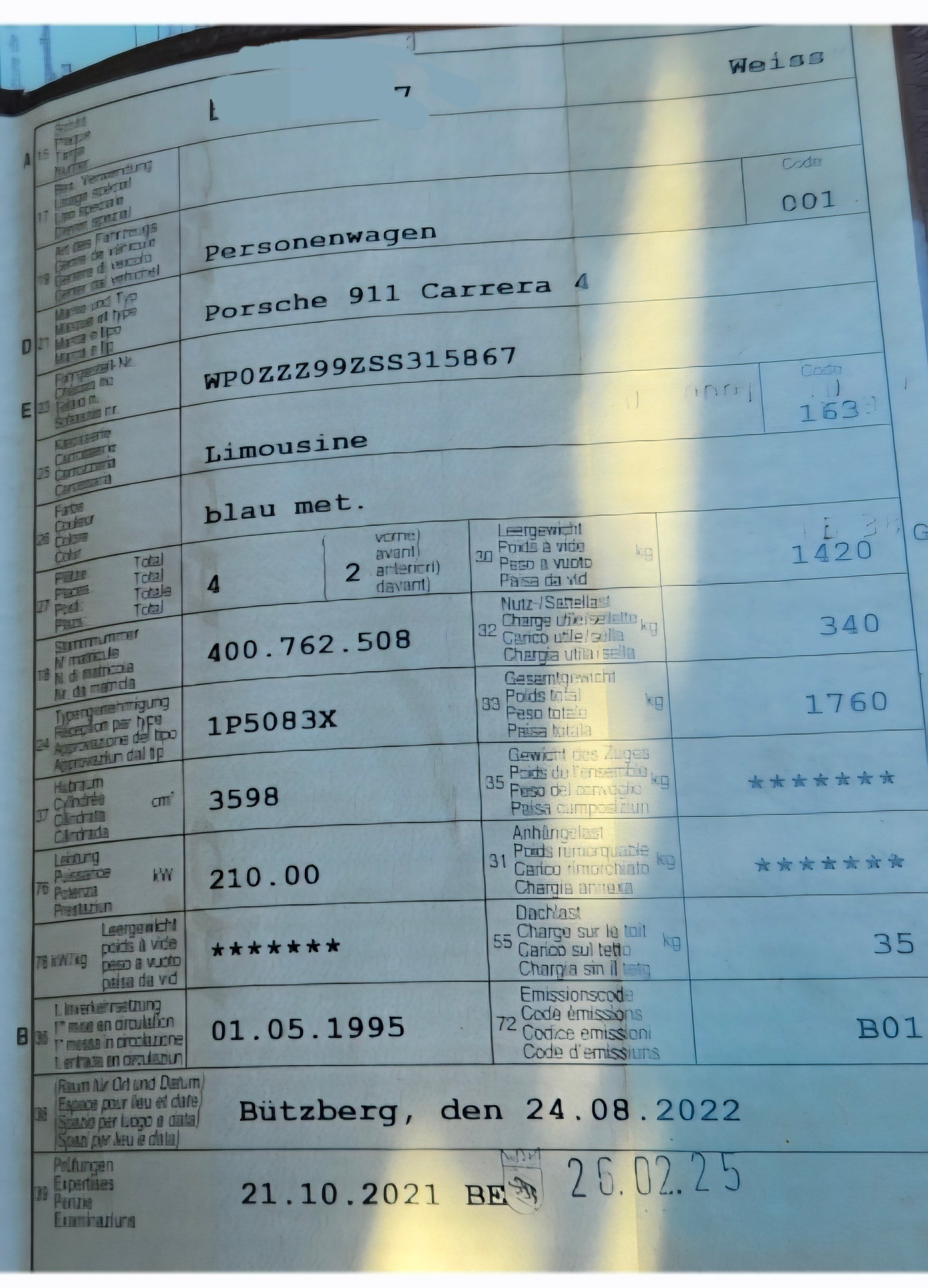 PORSCHE Carrera 4 ( Luftgekühlt ) - 11