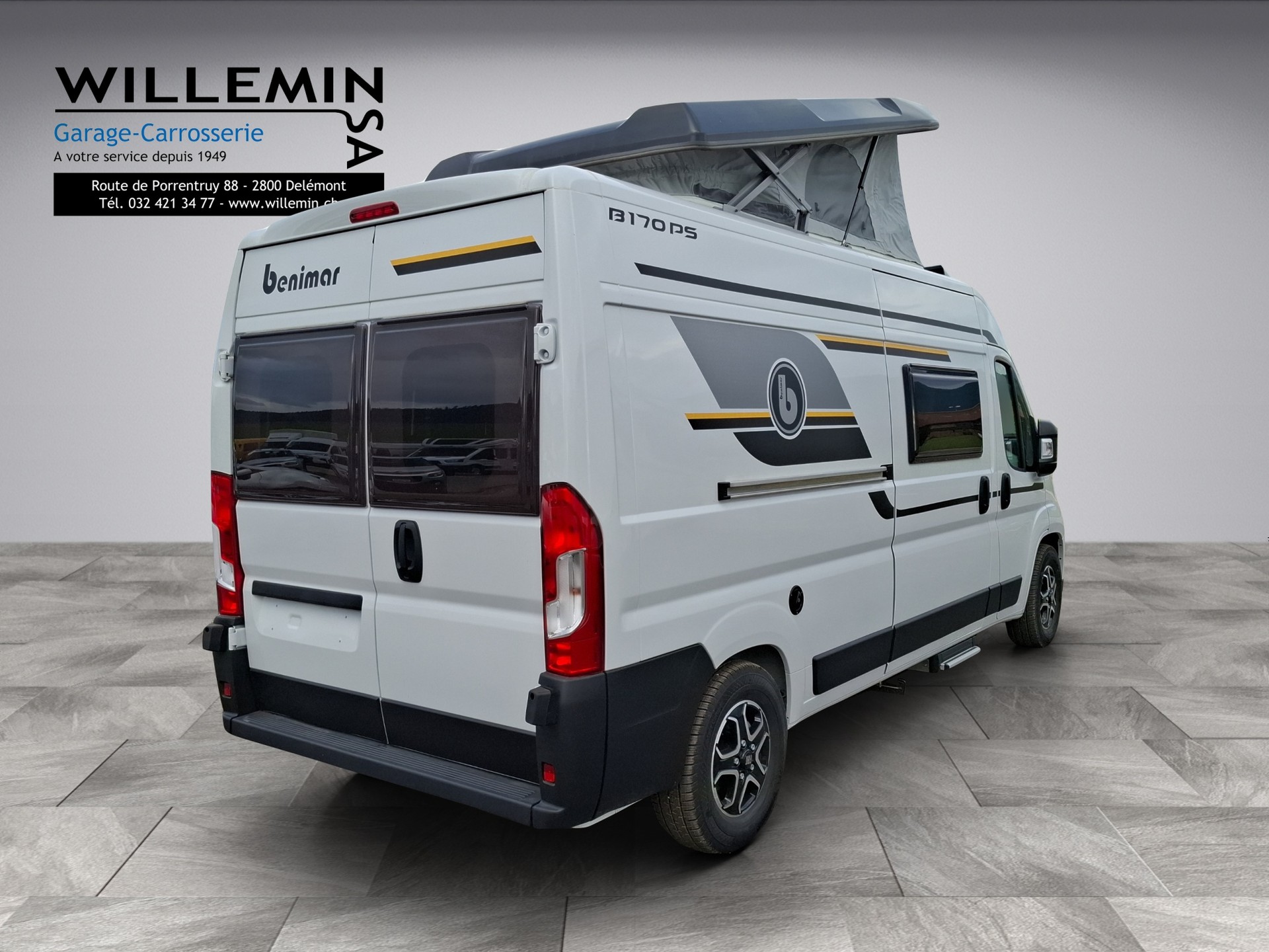 BENIMAR Benivan 170 PS POP-UP Automatique (Toit relevable) - 2