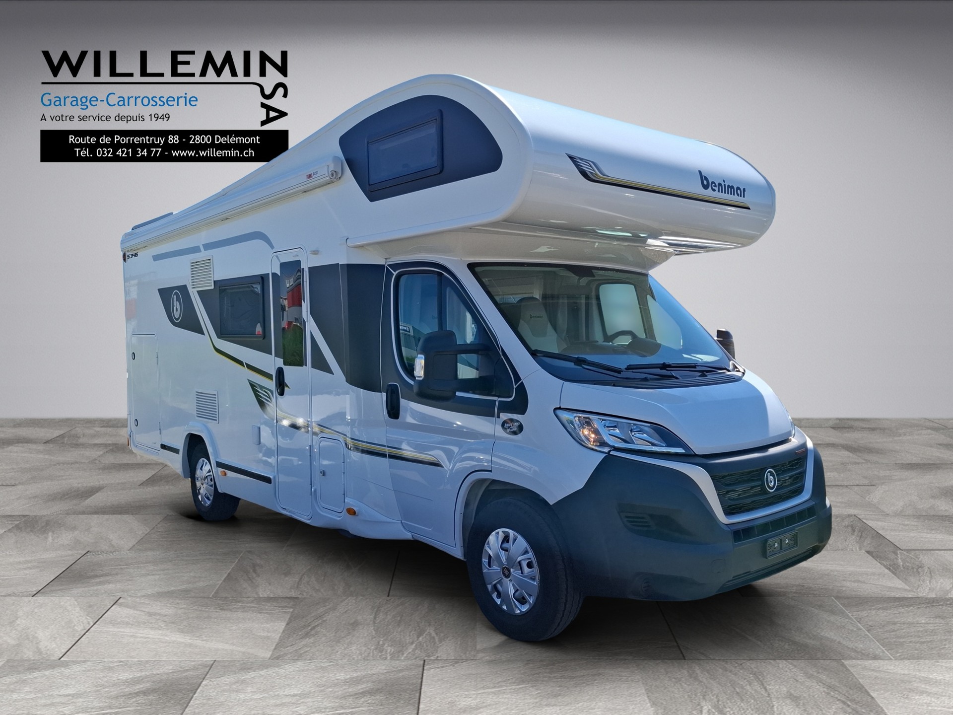 BENIMAR Sport 346 6 places Auto 160 PS (marquise & 2 panneaux solaire)