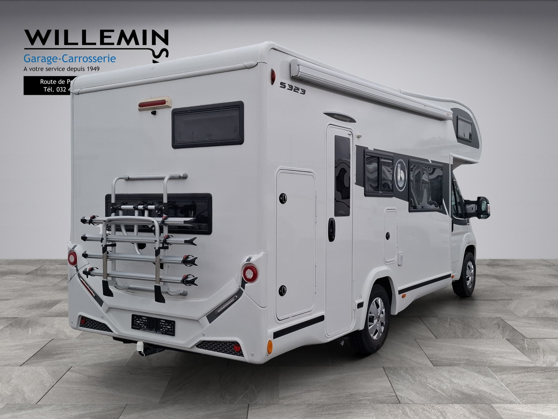 BENIMAR Sport 323 6 places (panneau solaire, marquise, porte-vélos, crochet d'attelage) - 2