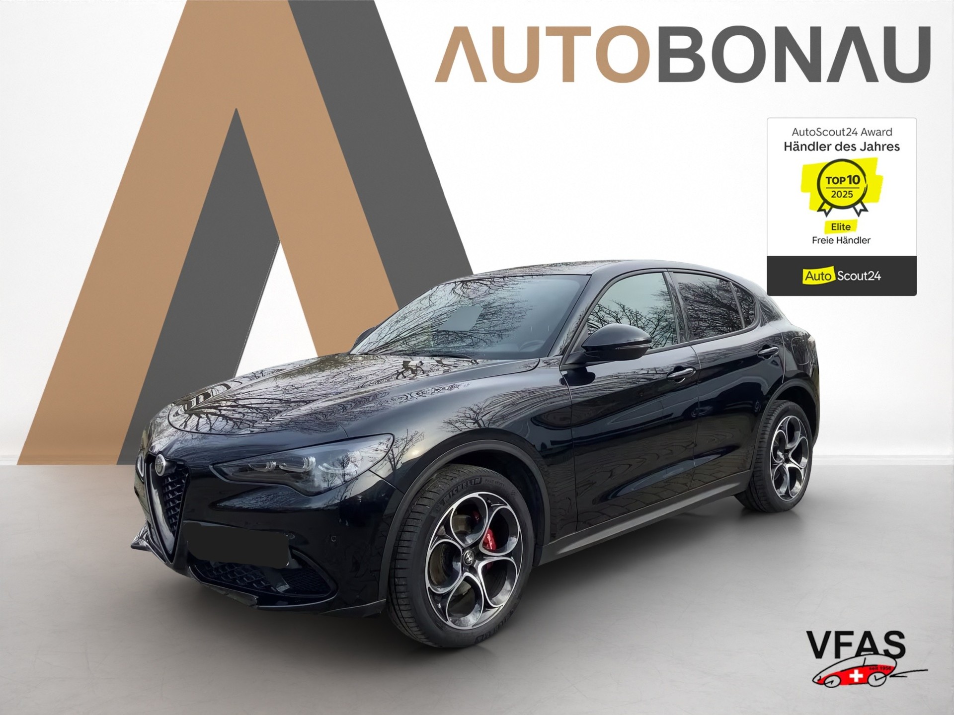 ALFA ROMEO Stelvio 2.0 MA 280 Sprint Q4 Nero Vulcano