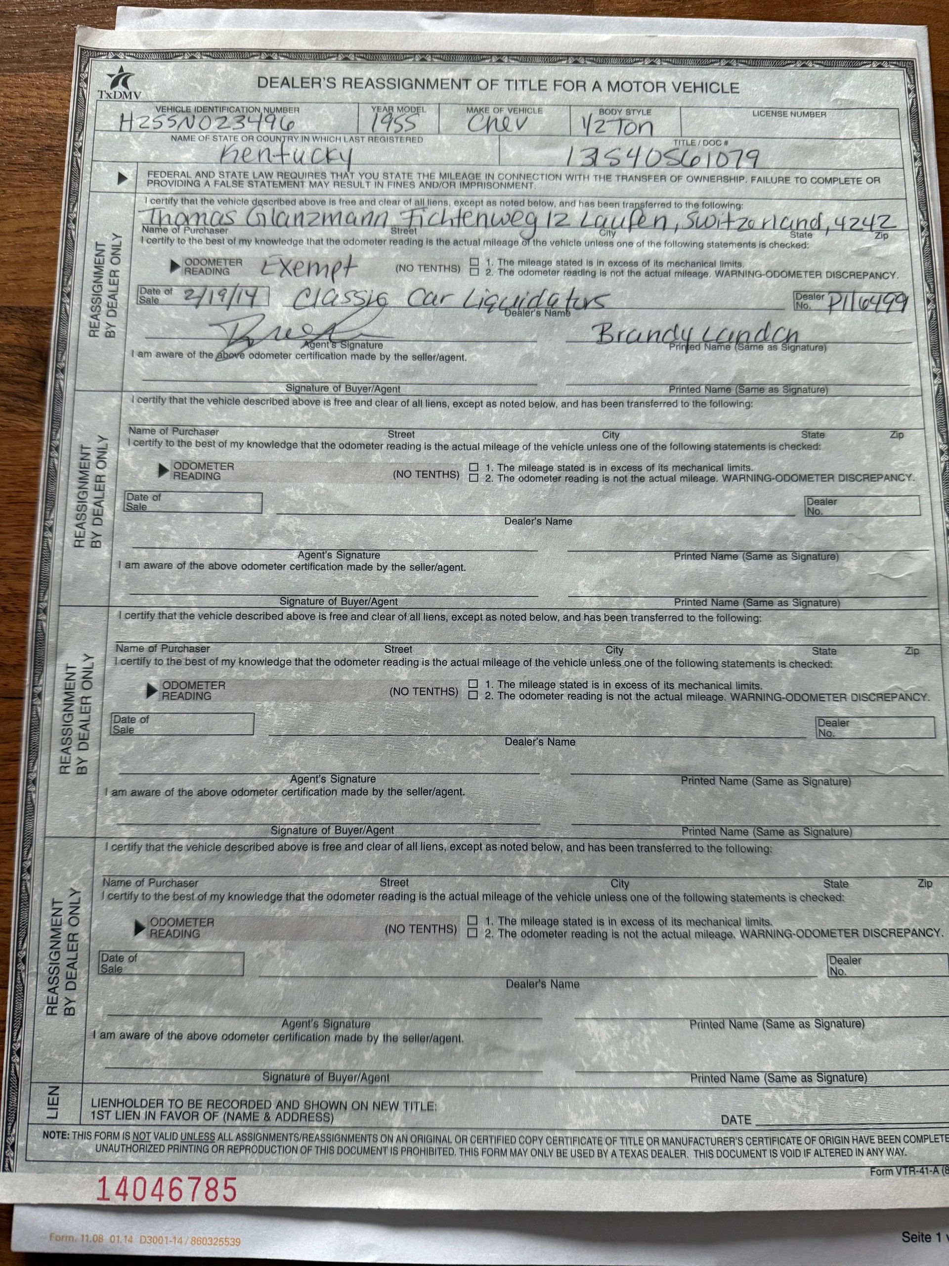 CHEVROLET 3100 V8 Pickup - 11