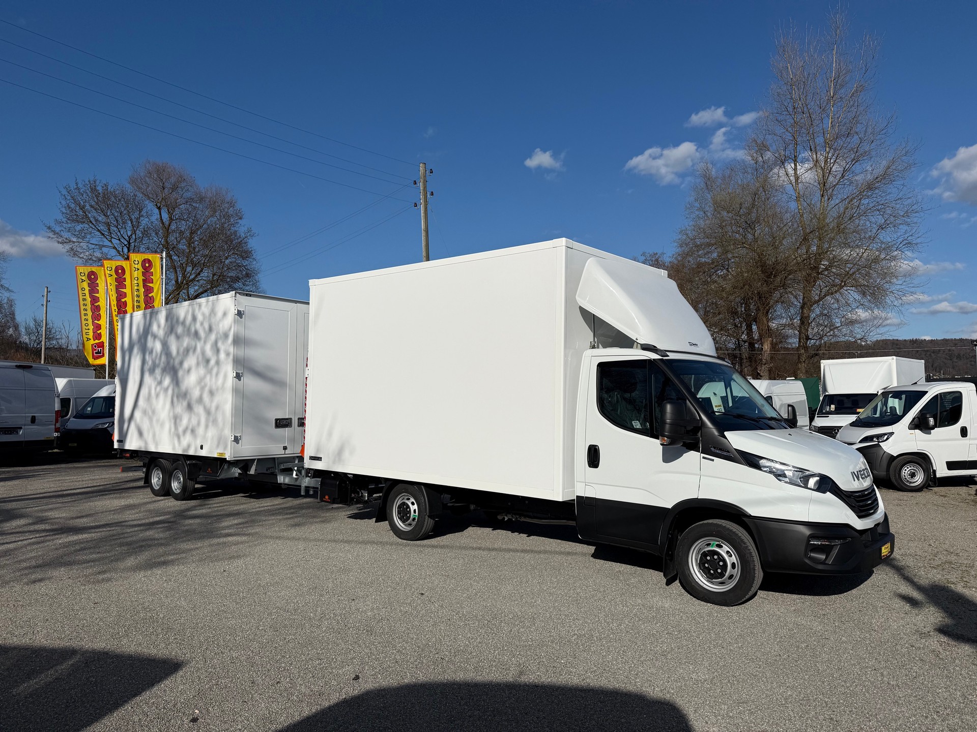 IVECO Daily 35 S 18 HI-MATIC SIMON Anhängerzug mit 2x Hebebühne / 2x CH Aufbau H. 2.40m ( AZ ) - 13