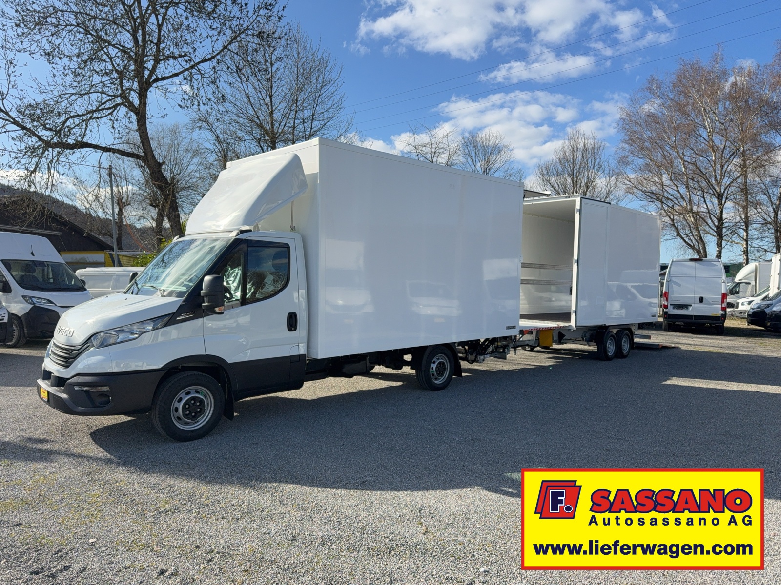 IVECO Daily 35 S 18 HI-MATIC SIMON Anhängerzug mit 2x Hebebühne / 2x CH Aufbau H. 2.40m ( AZ ) - 2