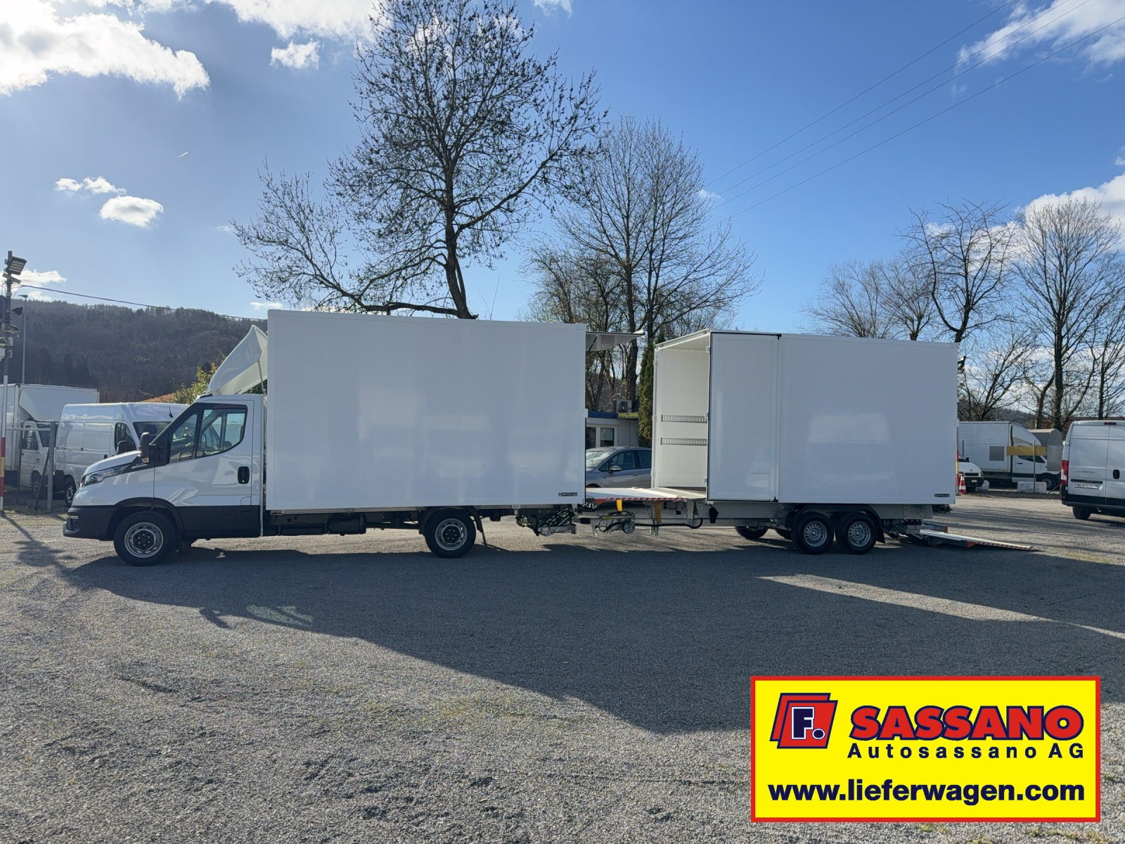 IVECO Daily 35 S 18 HI-MATIC SIMON Anhängerzug mit 2x Hebebühne / 2x CH Aufbau H. 2.40m ( AZ ) - 4