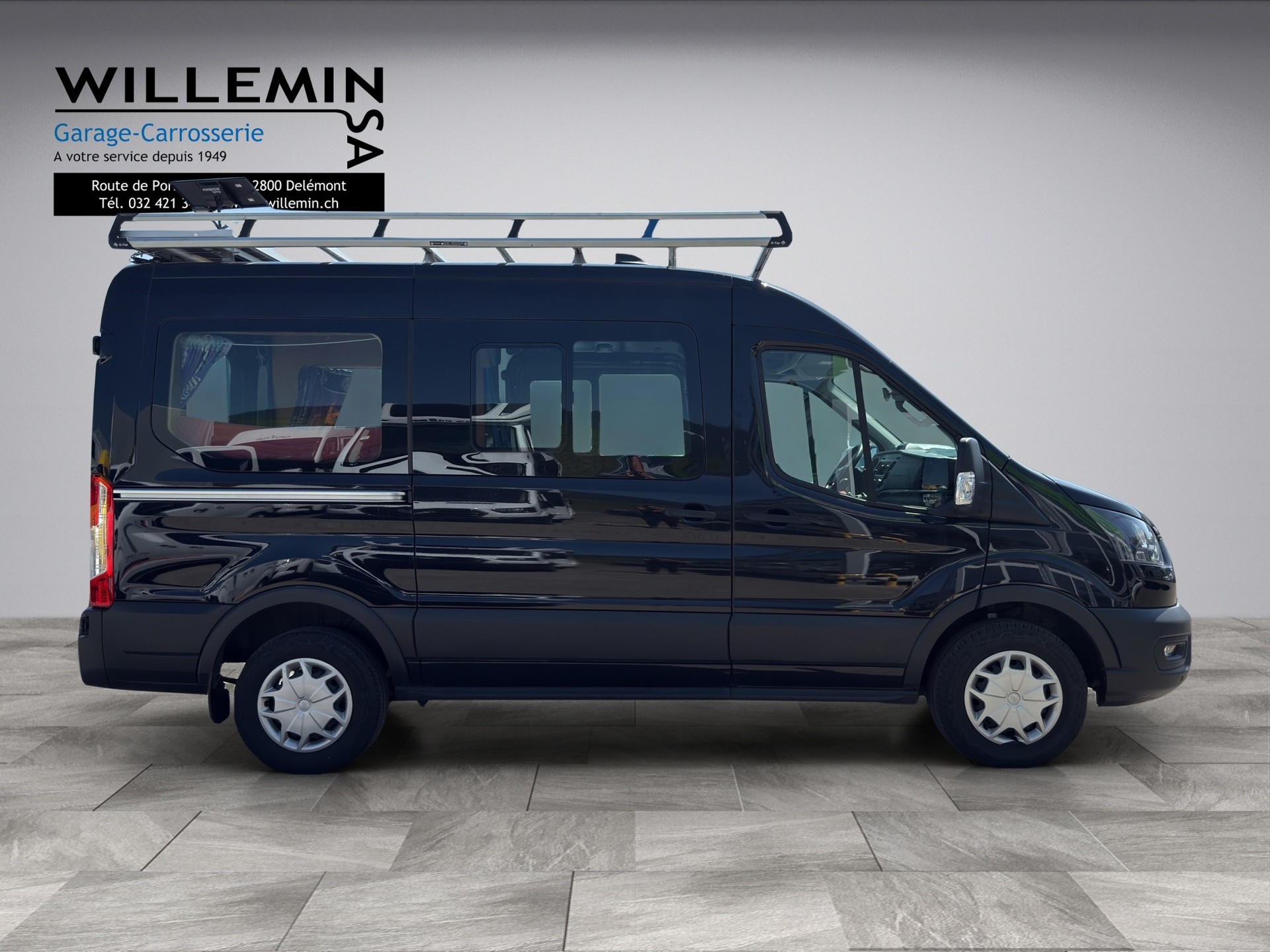 FORD Transit Custom 8 places (panneau solaire, onduleur, gallerie de toit) - 2